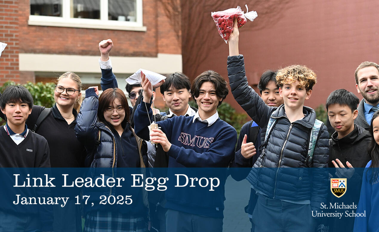 Students celebrate winning the Egg Drop Challenge