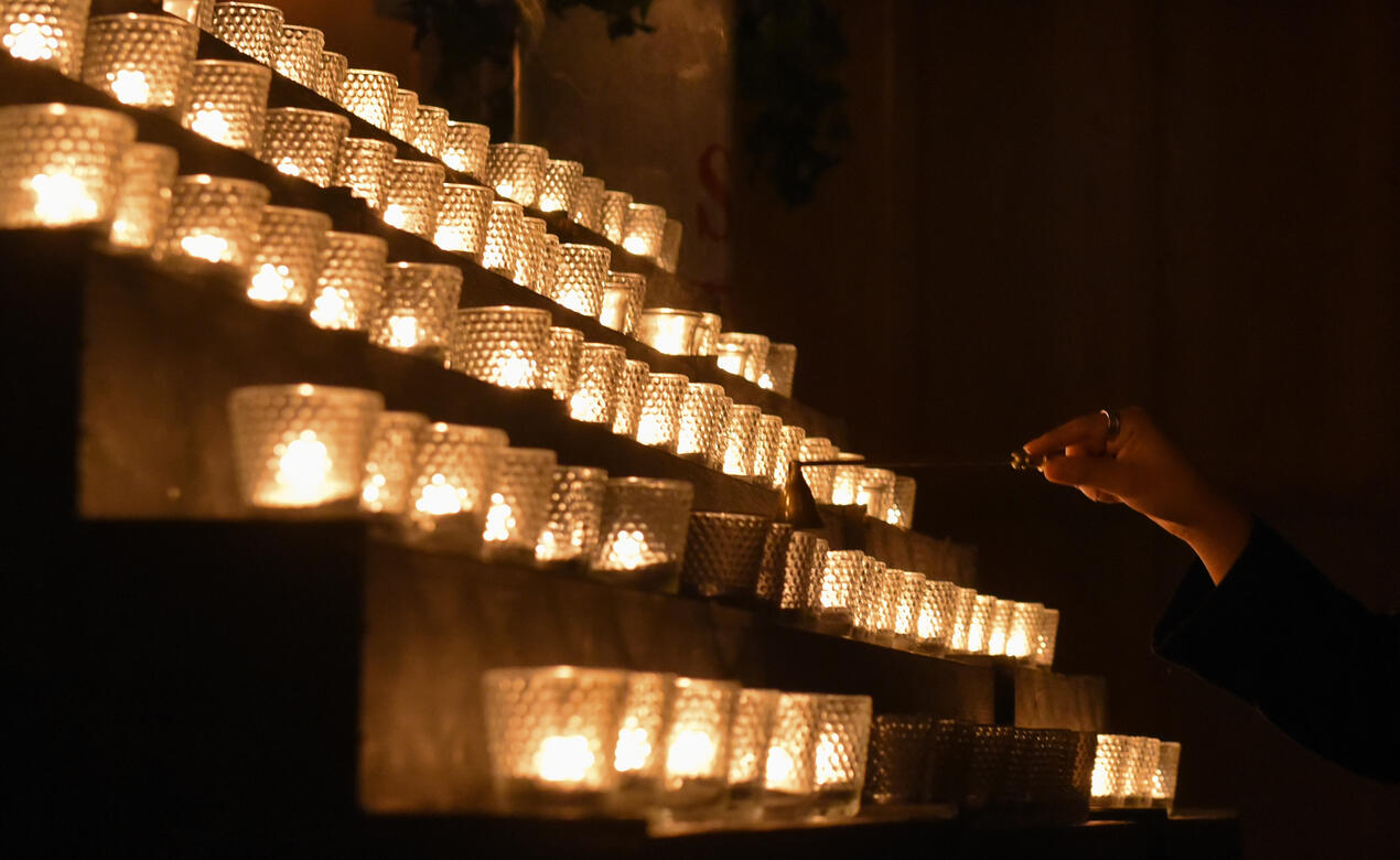 Remembrance Day candles