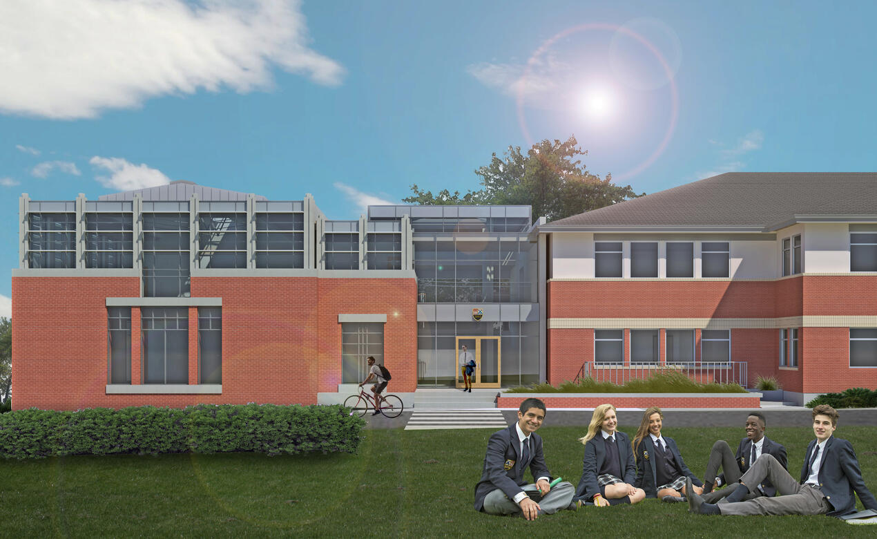 An image showing the addition to Middle School