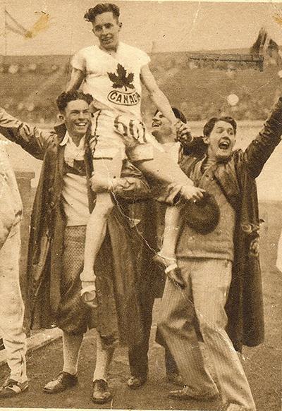 A photo of Percy Williams taken during the 1928 Amsterdam Olympics, and provided by the BC Sports Hall of Fame